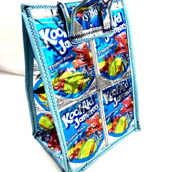 Kool-Aid Jammers Lunch Bag Tote Pouch Handmade Handle School Children Kids - Picture 3 of 7